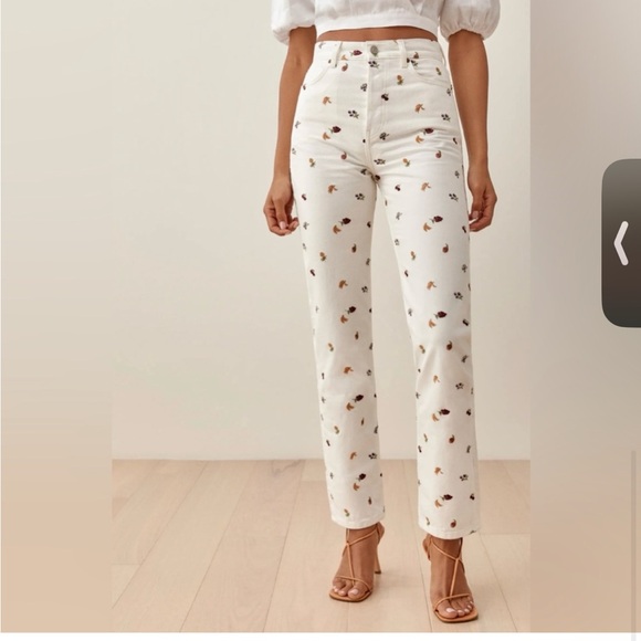 Reformation Cynthia Fruit Straight Leg Jeans - Picture 1 of 5